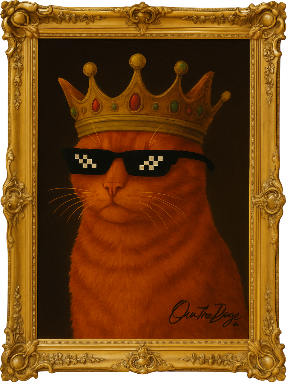 TOP CAT NFT - Original Crowned Cat by David Schwartz